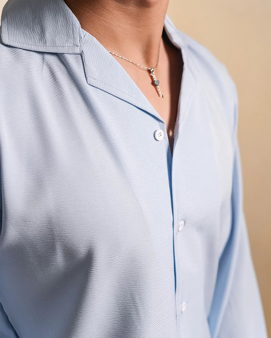 Blue Mist Textured Shirt