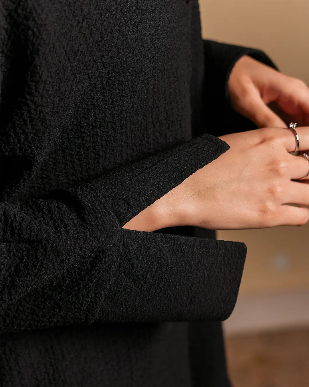 Charcoal Black Textured Co-Ord set