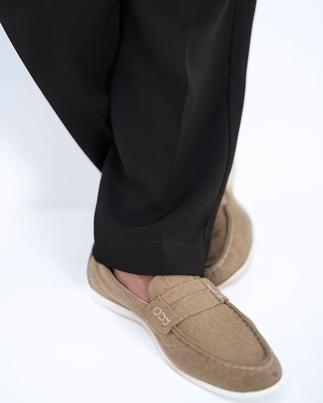 Majestic Black Pleated Pants