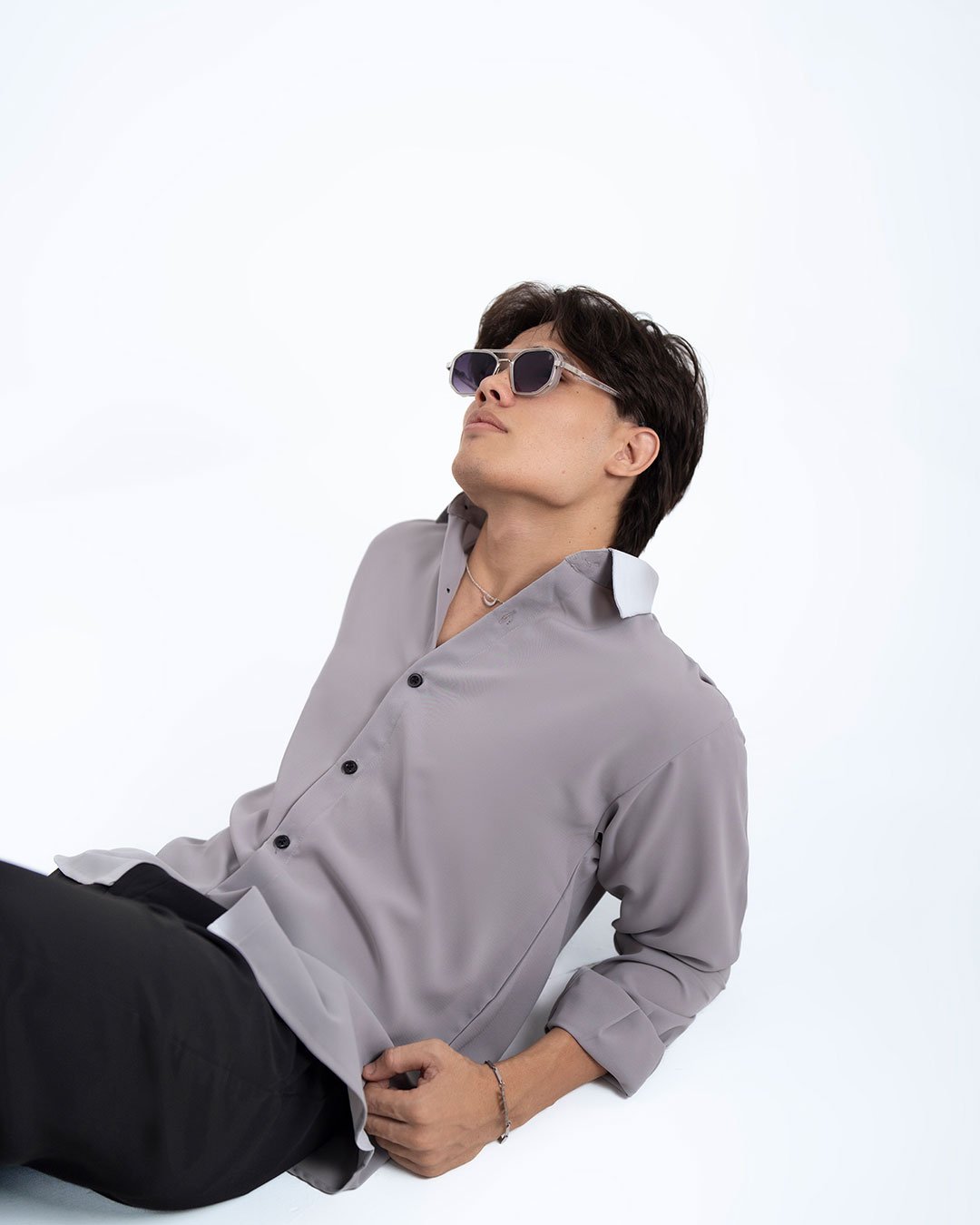 Silver Ash Textured Shirt