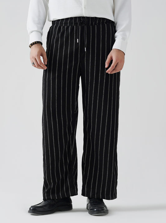 Twin Stripe Baggy Trouser Pants