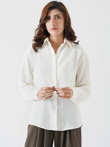 Cream Button Down Shirt