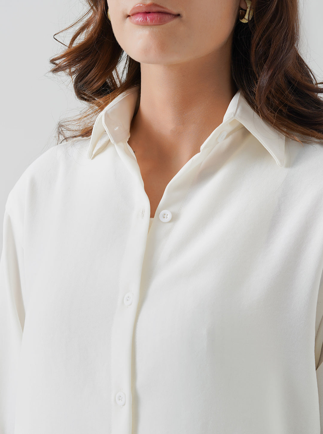 Cream Button Down Shirt