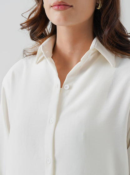 Cream Button Down Shirt
