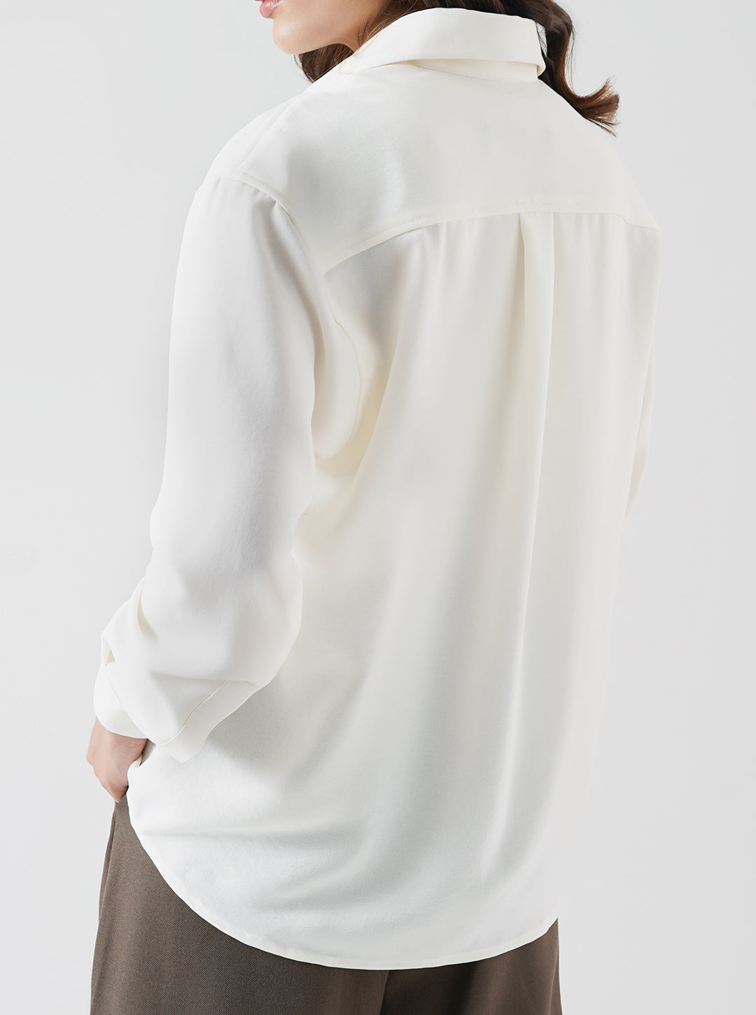 Cream Button Down Shirt