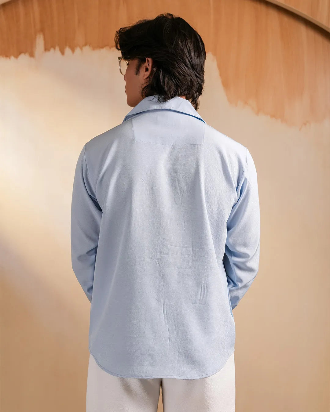 Blue Mist Textured Shirt