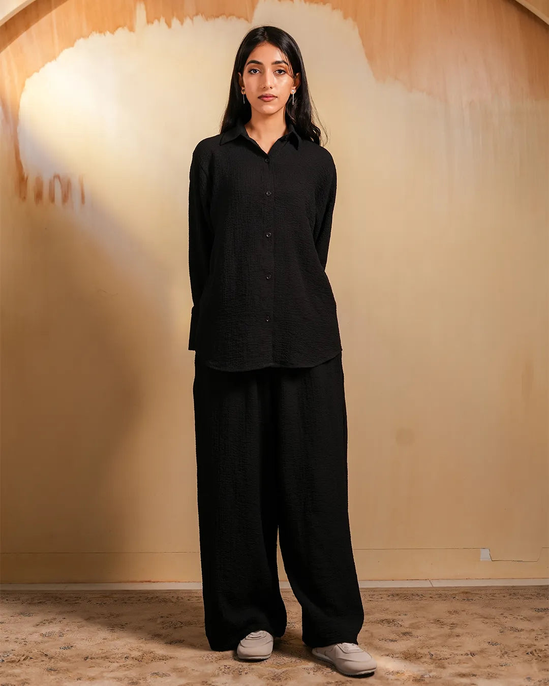 Charcoal Black Textured Co-Ord set