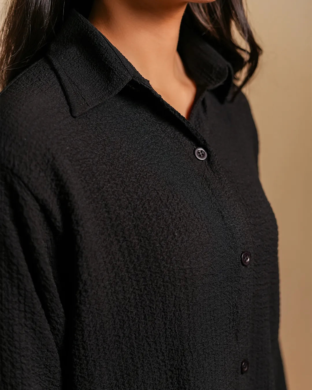 Charcoal Black Textured Co-Ord set