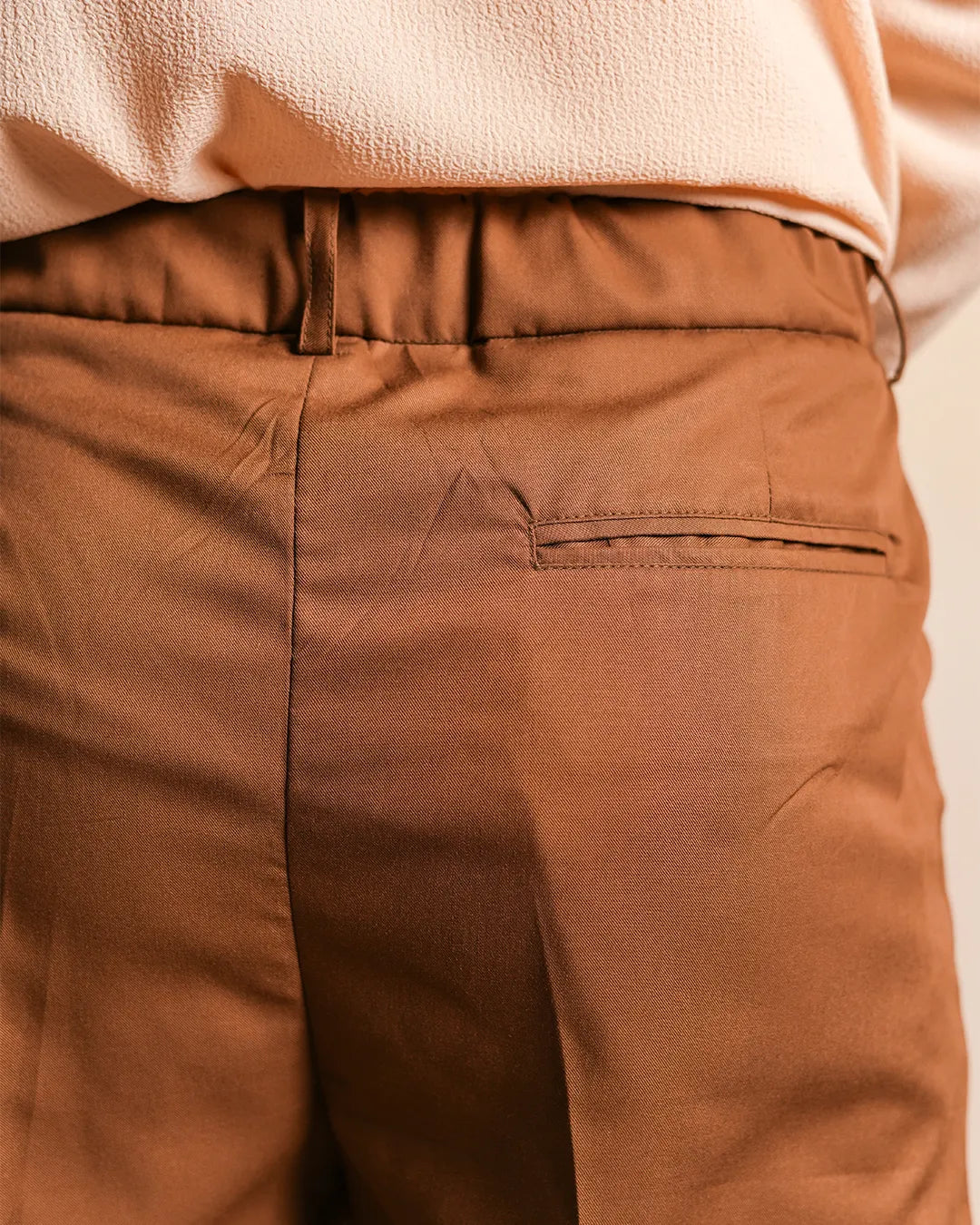 Classic Brown Pleated Pants