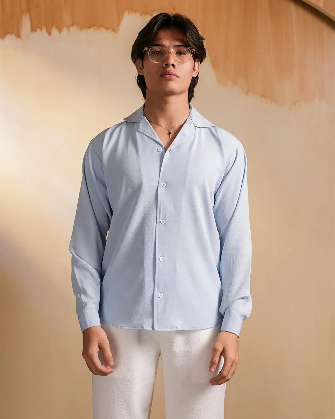 Blue Mist Textured Shirt