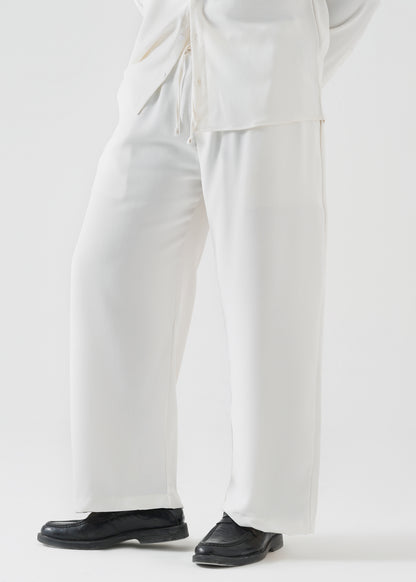Off-White Linen Trouser Pants