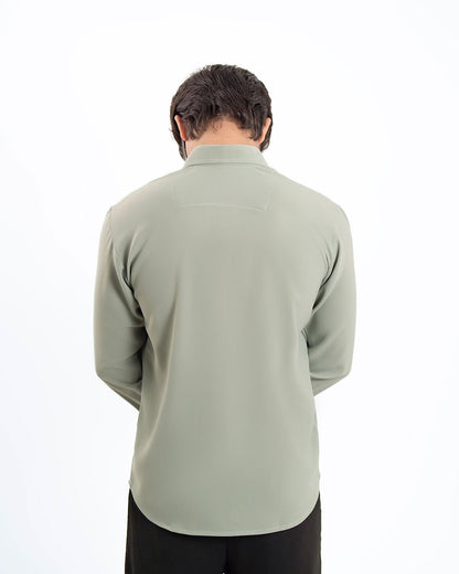 Pistachio Haze Textured Shirt