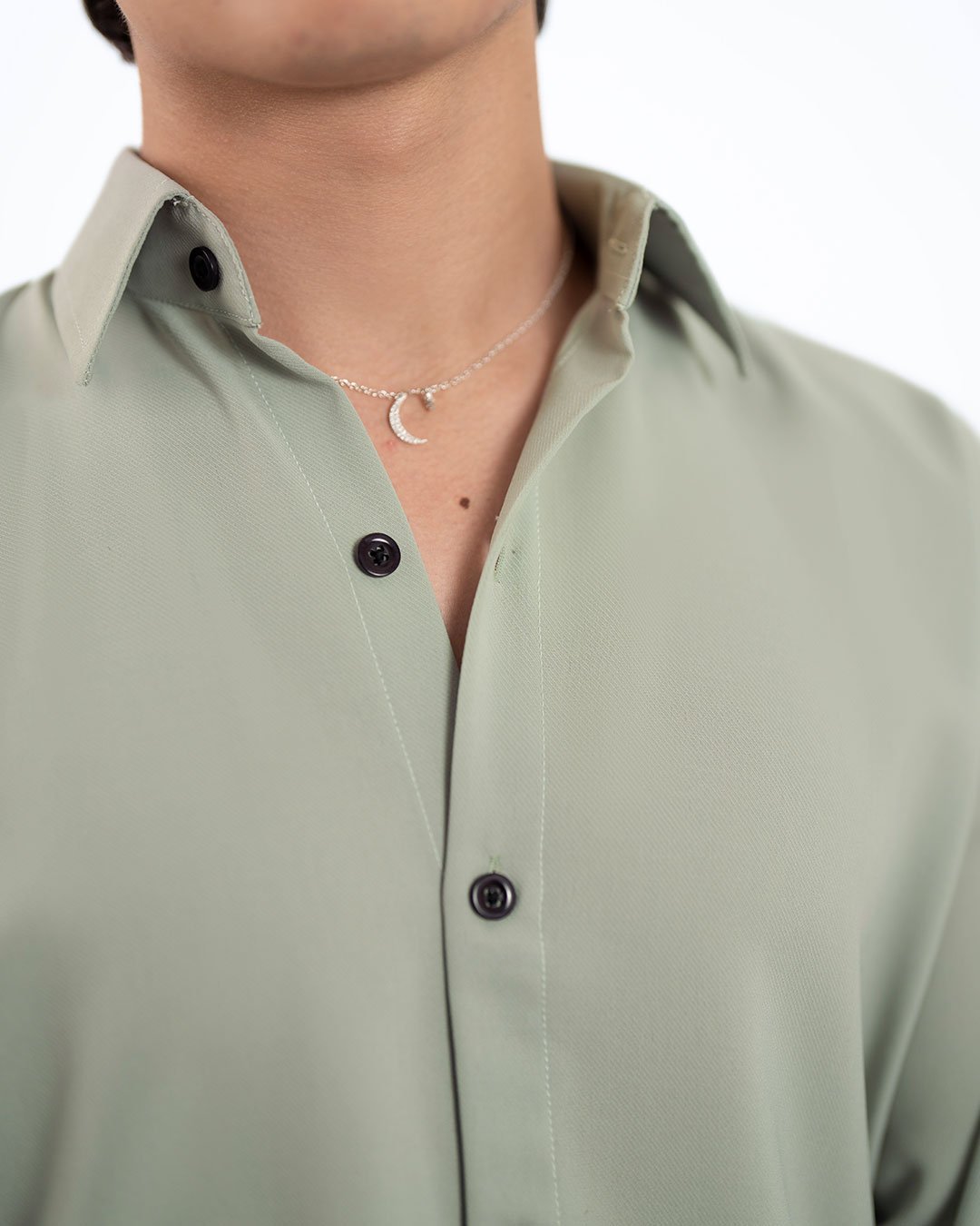 Pistachio Haze Textured Shirt