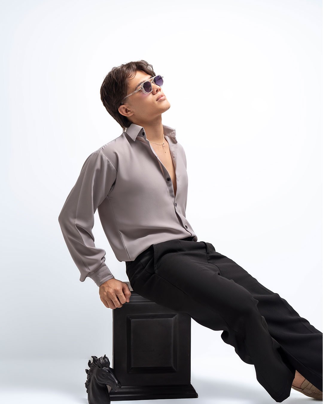 Silver Ash Textured Shirt