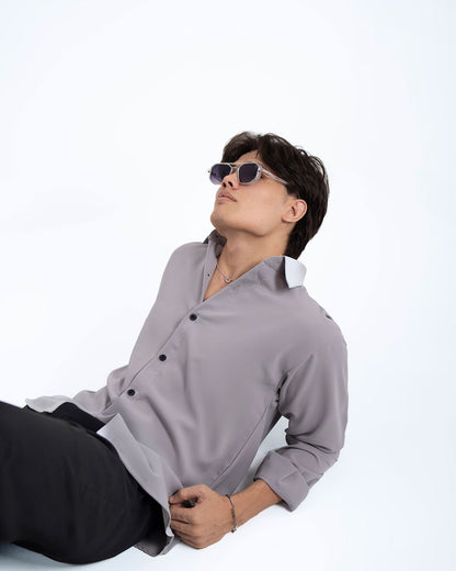 Silver Ash Textured Shirt