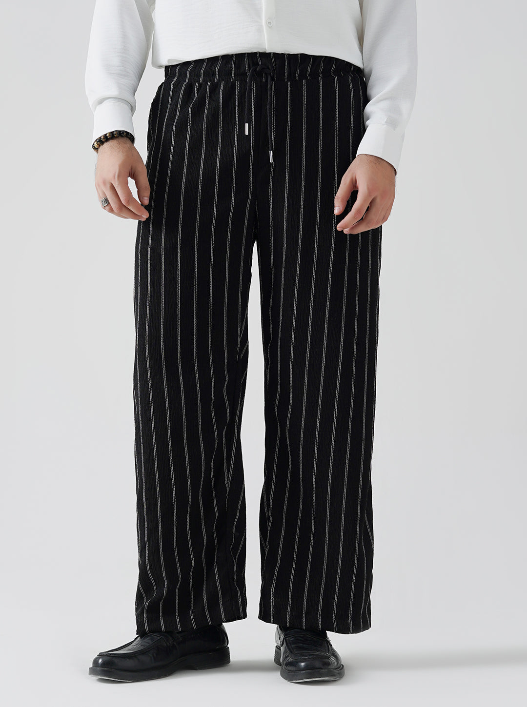 Twin Stripe Baggy Trouser Pants