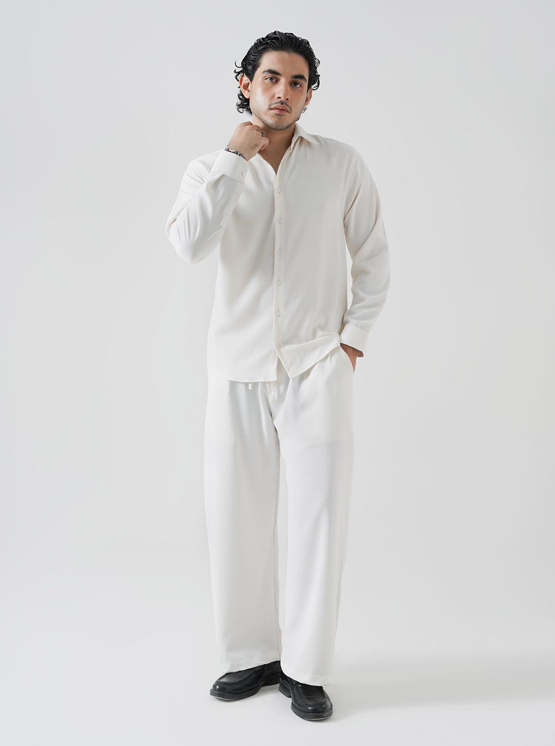 Off white linen co ord set