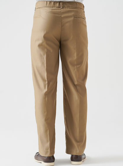 Khaki Pleated Pants