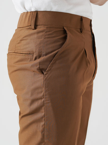 Classic Brown Pleated Pants