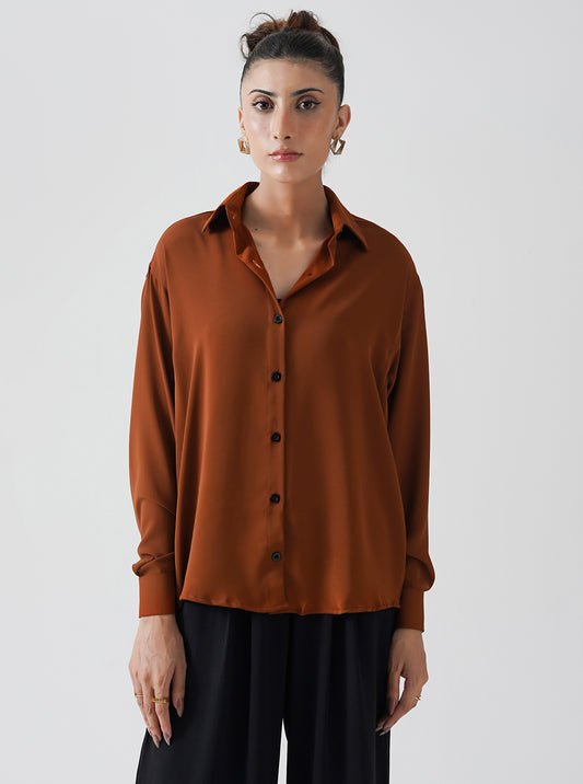 Espresso Classic Textured Shirt