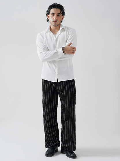 Twin Stripe Baggy Trouser Pants