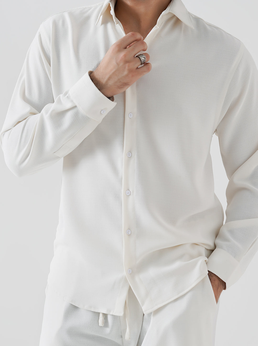 Off white linen co ord set