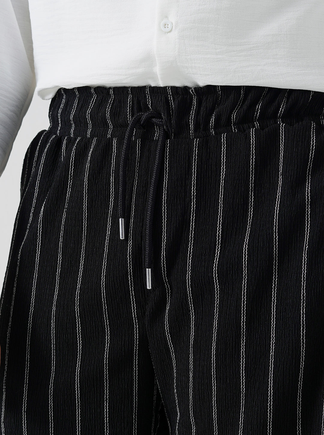 Twin Stripe Baggy Trouser Pants
